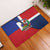 Hispaniola Personalized Rubber Doormat Dominican Republic Haiti Flag Together