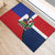 Hispaniola Personalized Rubber Doormat Dominican Republic Haiti Flag Together