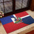 Hispaniola Personalized Rubber Doormat Dominican Republic Haiti Flag Together