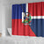 Hispaniola Personalized Shower Curtain Dominican Republic Haiti Flag Together