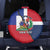 Hispaniola Personalized Spare Tire Cover Dominican Republic Haiti Flag Together