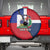 Hispaniola Personalized Spare Tire Cover Dominican Republic Haiti Flag Together