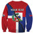Hispaniola Personalized Sweatshirt Dominican Republic Haiti Flag Together
