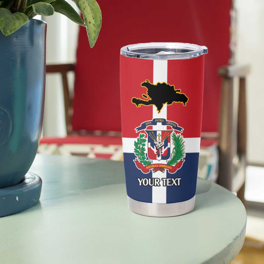 Hispaniola Personalized Tumbler Cup Dominican Republic Haiti Flag Together