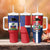 Hispaniola Personalized Tumbler With Handle Dominican Republic Haiti Flag Together
