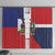 Hispaniola Personalized Window Curtain Dominican Republic Haiti Flag Together