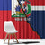 Hispaniola Personalized Window Curtain Dominican Republic Haiti Flag Together