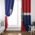 Hispaniola Personalized Window Curtain Dominican Republic Haiti Flag Together