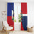 Hispaniola Personalized Window Curtain Dominican Republic Haiti Flag Together