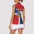 Hispaniola Personalized Women Sleeveless Polo Shirt Dominican Republic Haiti Flag Together