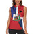 Hispaniola Personalized Women Sleeveless Polo Shirt Dominican Republic Haiti Flag Together