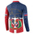 Hispaniola Map Button Sweatshirt Dominican Republic Haiti Flag Together