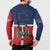 Hispaniola Map Button Sweatshirt Dominican Republic Haiti Flag Together