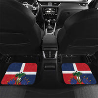 Hispaniola Map Car Mats Dominican Republic Haiti Flag Together