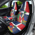 Hispaniola Map Car Seat Cover Dominican Republic Haiti Flag Together
