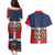 Hispaniola Map Couples Matching Puletasi and Hawaiian Shirt Dominican Republic Haiti Flag Together