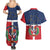 Hispaniola Map Couples Matching Summer Maxi Dress and Hawaiian Shirt Dominican Republic Haiti Flag Together