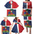 Hispaniola Map Family Matching Puletasi and Hawaiian Shirt Dominican Republic Haiti Flag Together