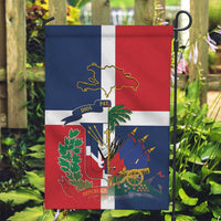 Hispaniola Map Garden Flag Dominican Republic Haiti Flag Together