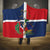 Hispaniola Map Hooded Blanket Dominican Republic Haiti Flag Together