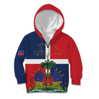 Hispaniola Map Kid Hoodie Dominican Republic Haiti Flag Together