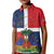 Hispaniola Map Kid Polo Shirt Dominican Republic Haiti Flag Together