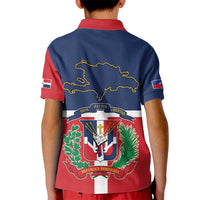 Hispaniola Map Kid Polo Shirt Dominican Republic Haiti Flag Together