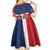 Hispaniola Map Kid Short Sleeve Dress Dominican Republic Haiti Flag Together