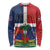 Hispaniola Map Long Sleeve Shirt Dominican Republic Haiti Flag Together