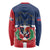 Hispaniola Map Long Sleeve Shirt Dominican Republic Haiti Flag Together