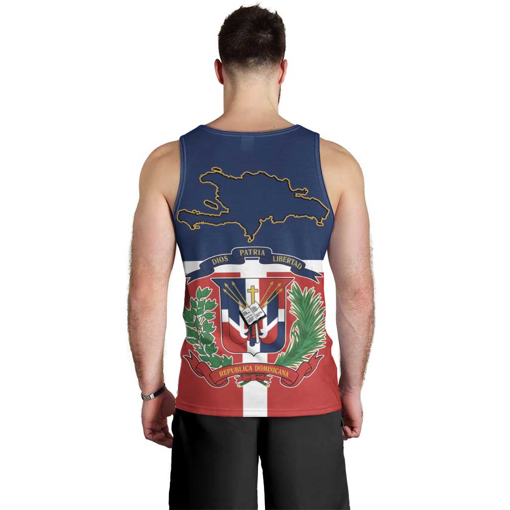 Hispaniola Map Men Tank Top Dominican Republic Haiti Flag Together