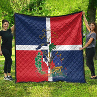 Hispaniola Map Quilt Dominican Republic Haiti Flag Together