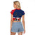 Hispaniola Map Raglan Cropped T Shirt Dominican Republic Haiti Flag Together