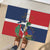 Hispaniola Map Rubber Doormat Dominican Republic Haiti Flag Together