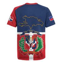 Hispaniola Map Rugby Jersey Dominican Republic Haiti Flag Together