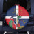 Hispaniola Map Spare Tire Cover Dominican Republic Haiti Flag Together
