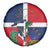 Hispaniola Map Spare Tire Cover Dominican Republic Haiti Flag Together