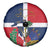Hispaniola Map Spare Tire Cover Dominican Republic Haiti Flag Together