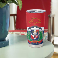 Hispaniola Map Tumbler Cup Dominican Republic Haiti Flag Together