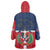 Hispaniola Map Wearable Blanket Hoodie Dominican Republic Haiti Flag Together