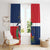 Hispaniola Map Window Curtain Dominican Republic Haiti Flag Together