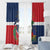 Hispaniola Map Window Curtain Dominican Republic Haiti Flag Together