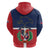Hispaniola Map Zip Hoodie Dominican Republic Haiti Flag Together