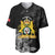 First Empire of Haiti Personalized Baseball Jersey Black Hibiscus Liberte ou la Mort!