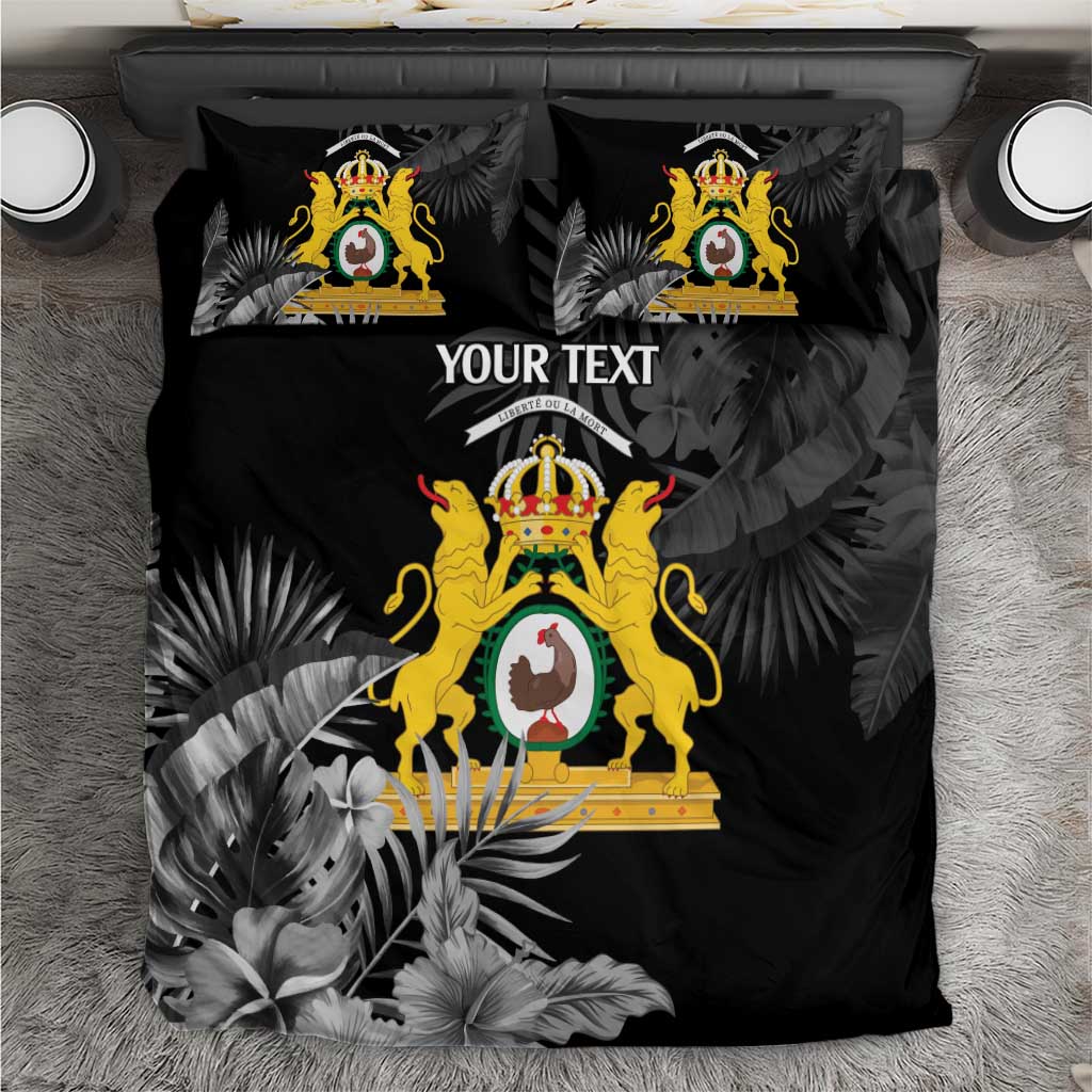 First Empire of Haiti Personalized Bedding Set Black Hibiscus Liberte ou la Mort!