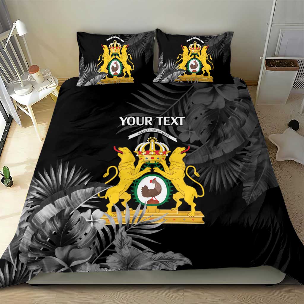 First Empire of Haiti Personalized Bedding Set Black Hibiscus Liberte ou la Mort!