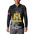 First Empire of Haiti Personalized Button Sweatshirt Black Hibiscus Liberte ou la Mort!