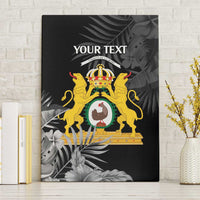 First Empire of Haiti Personalized Canvas Wall Art Black Hibiscus Liberte ou la Mort!