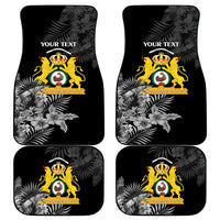 First Empire of Haiti Personalized Car Mats Black Hibiscus Liberte ou la Mort!