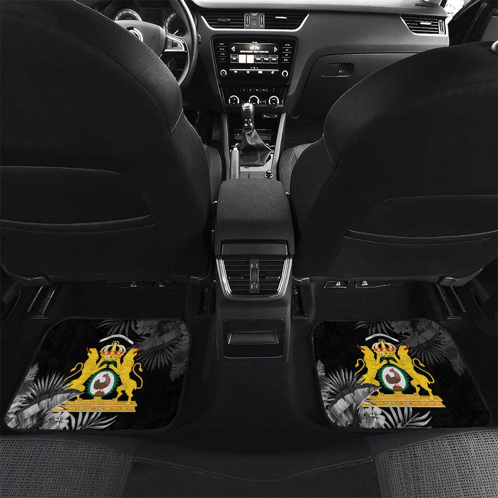 First Empire of Haiti Personalized Car Mats Black Hibiscus Liberte ou la Mort!